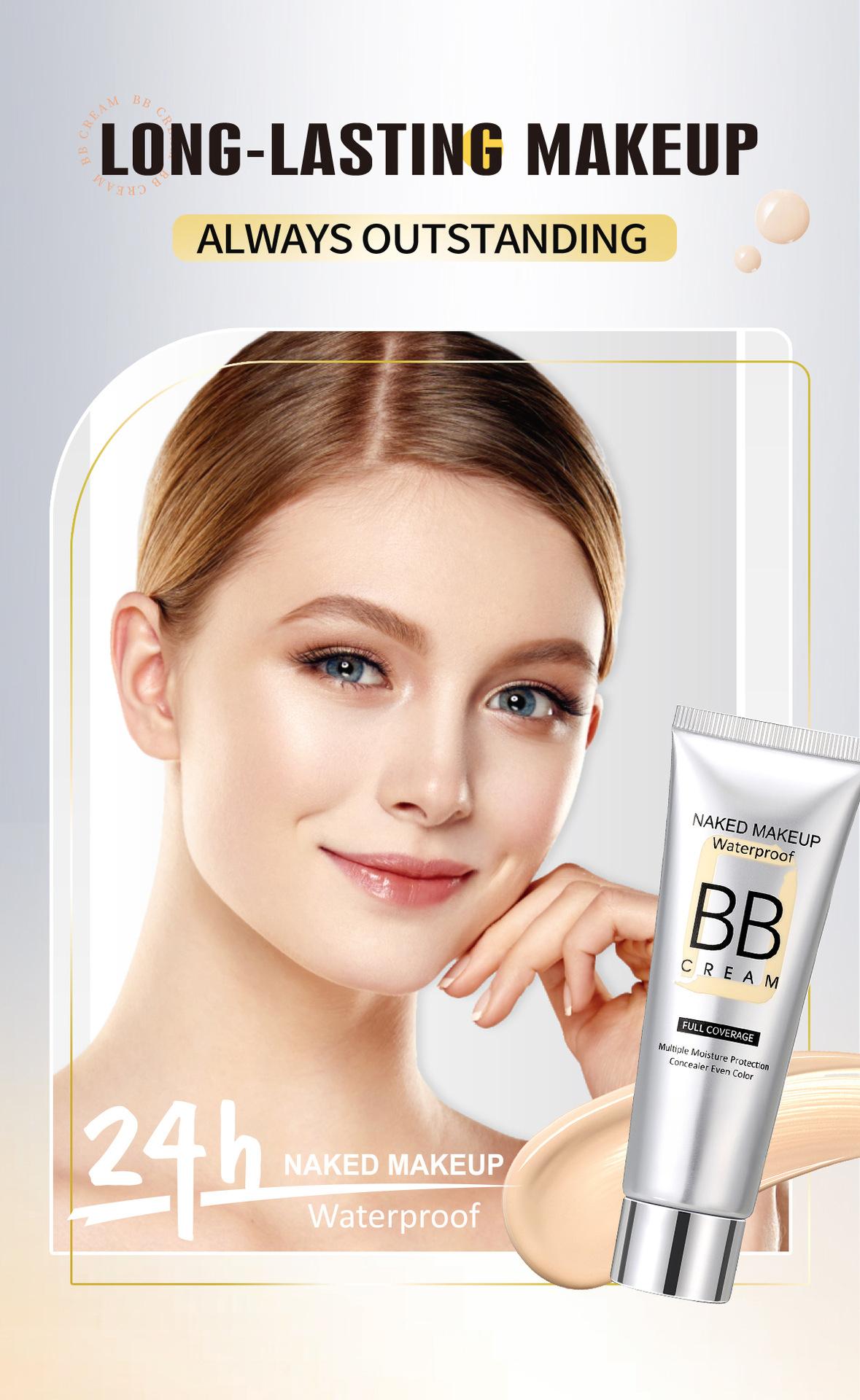 Natural concealer cream that doesn't cake, moisturizing and long-lasting foundation, available in stock