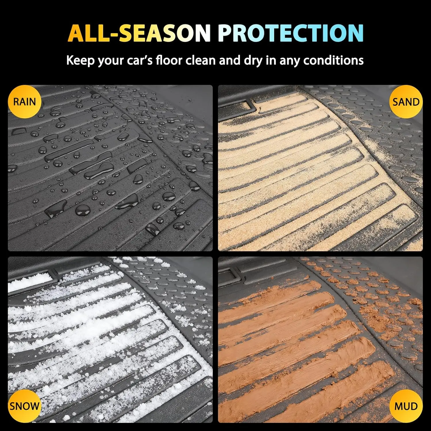 Floor Mats & Cargo Liner for 2023-2026 Honda HRV (Include Hybrid)| 2025 2026 Acura ADX, Custom Fit TPE Mats Accessories for HR-V All Weather Protection Waterproof Anti-Slip Liners 1st 2nd & Trunk Mat Floor Mats & Cargo Liner for 2023-2026 Honda HRV (Include Hybrid)| 2025 2026 Acura ADX, Custom Fit TPE Mats Accessories for HR-V All Weather Protection Waterproof Anti-Slip Liners 1st 2nd & Trunk Mat