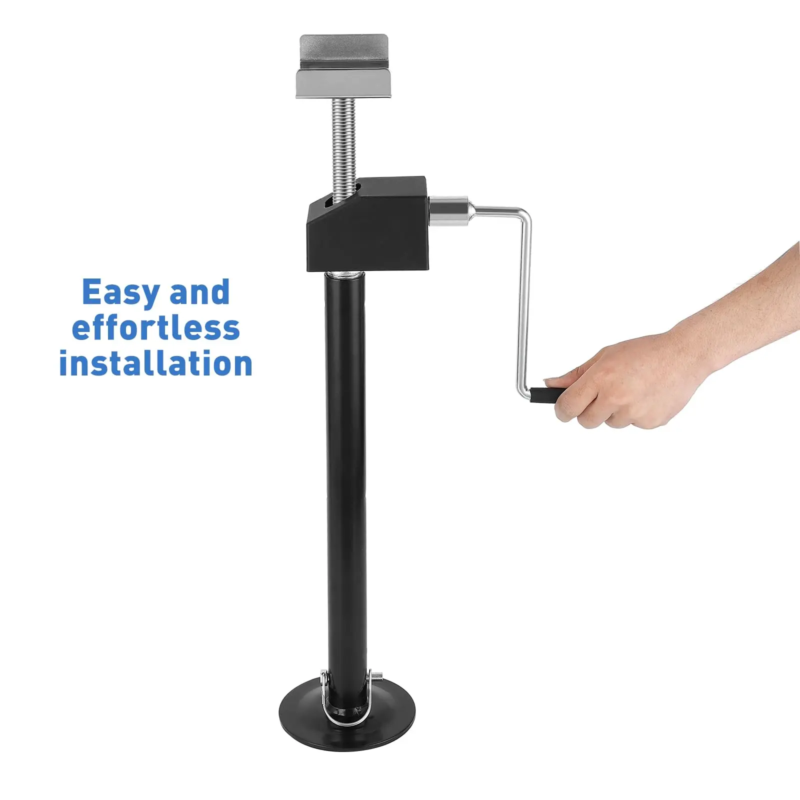 Heavy Duty RV Slide Out Stabilizer Jacks, 4 Pack - Adjustable Height 20"-48" - Supports Up to 20,000 lbs - Durable Steel Leveling Jacks for Campers & Trailers - Power Drill & Hand Crank Compatible