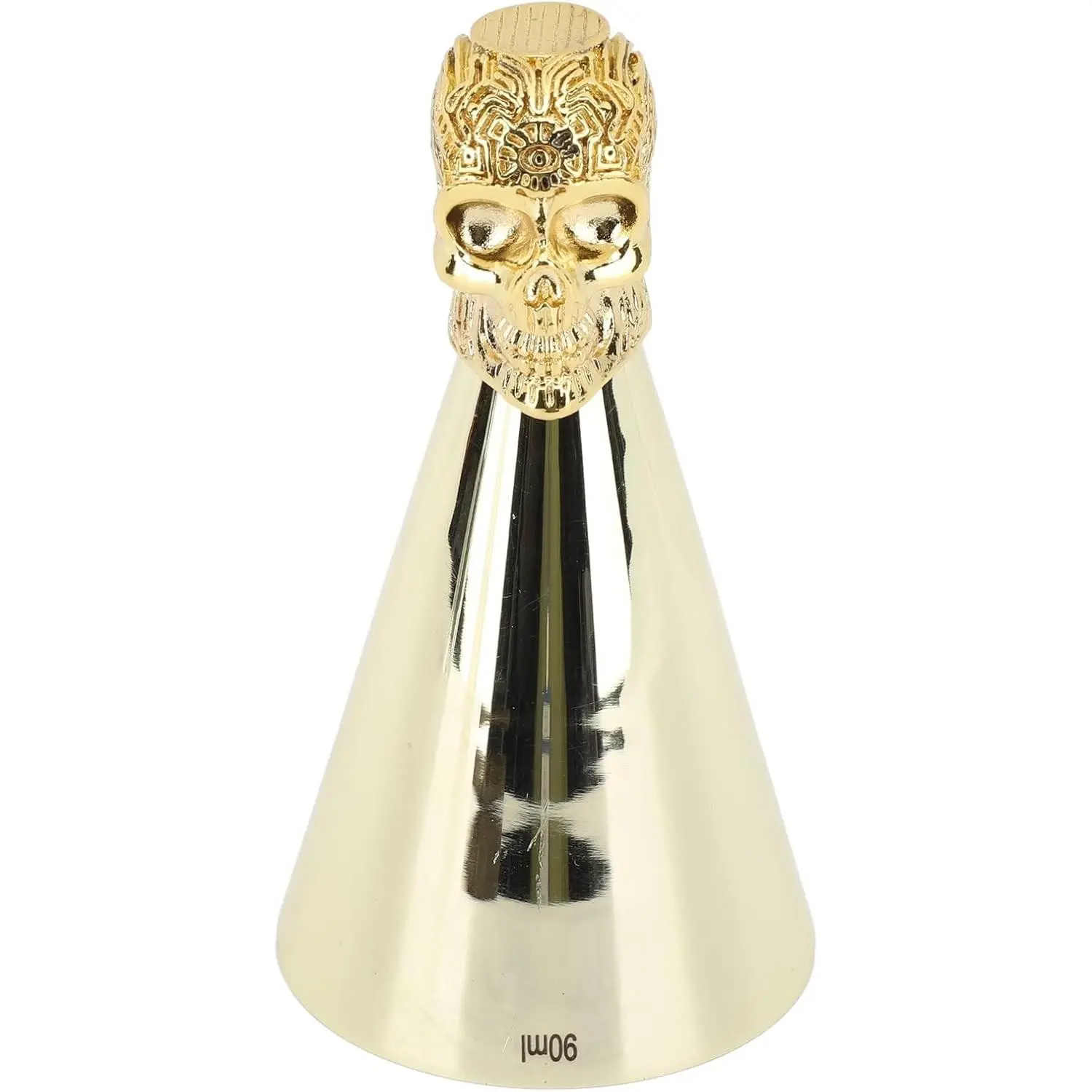 Japanese Style 304 Stainless Steel Jigger, Polished Finish, Durable 2 oz 1 oz Measuring Tool for Home Bars and Parties, Gold