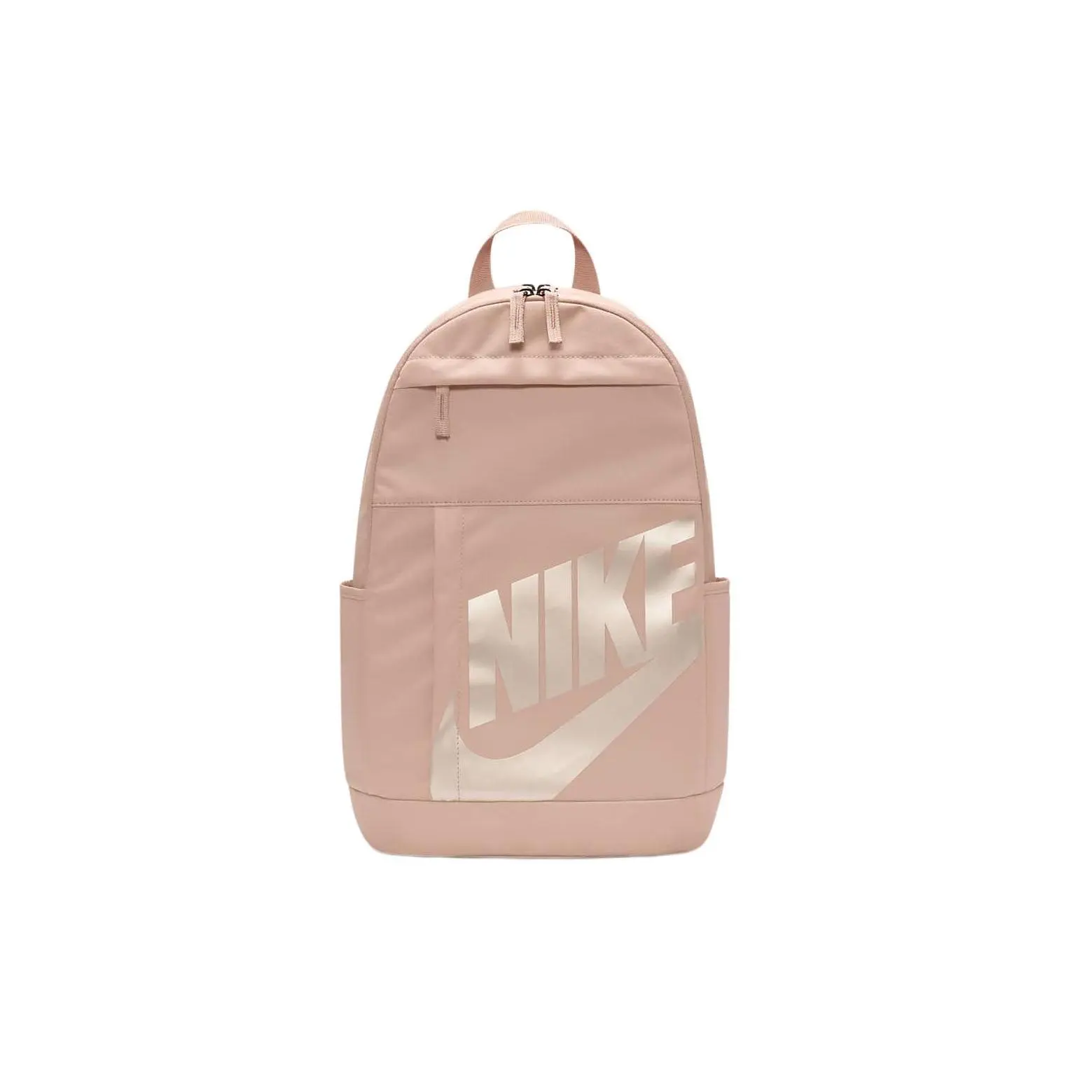 Nike Elemental Casual Sport Backpack for Men and Women – Oversized Logo, Fabric Design, Rose Gold