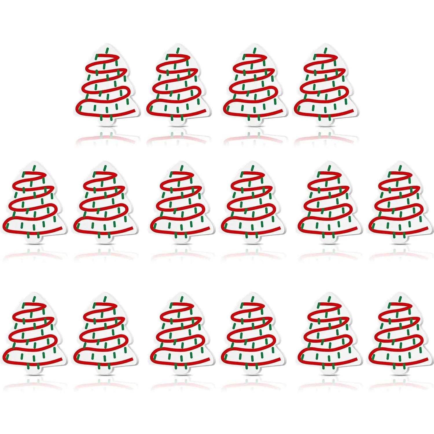 8 Pairs of Christmas Earrings Xmas Earrings Hook Christmas Trees Cake Earrings Dangle Drop Cute Gifts for Women