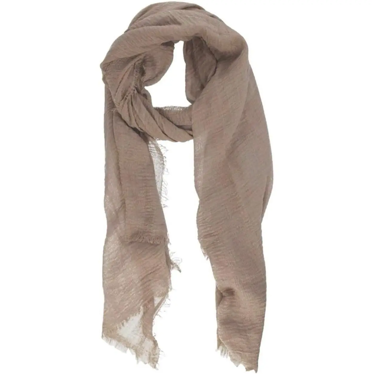 Women Summer Cotton Linen Scarf Crinkle Long Beach Shawl Wrap hijab with Fringe