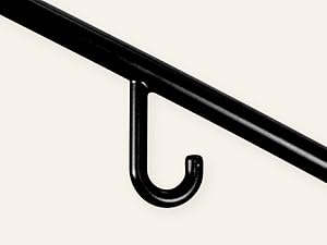 Black Plastic Hangers 50 Pack, Plastic Clothes Hangers with Built-in Hooks, Durable and Strong Plastic Coat Hangers for Closet, Space Saving Clothing Hanger for Shirts, Coats, Skirt, Dress