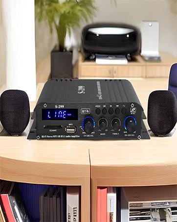 PROZOR Bluetooth 5.0 Power Amplifier for Outdoor Speakers, 200W+200W Stereo Amplifier, TPA3221 2 Channel amp Waterproof Mounting Box Supports Speakers PROZOR Bluetooth 5.0 Power Amplifier for Outdoor Speakers, 200W+200W Stereo Amplifier, TPA3221 2 Channel amp Waterproof Mounting Box Supports Speakers