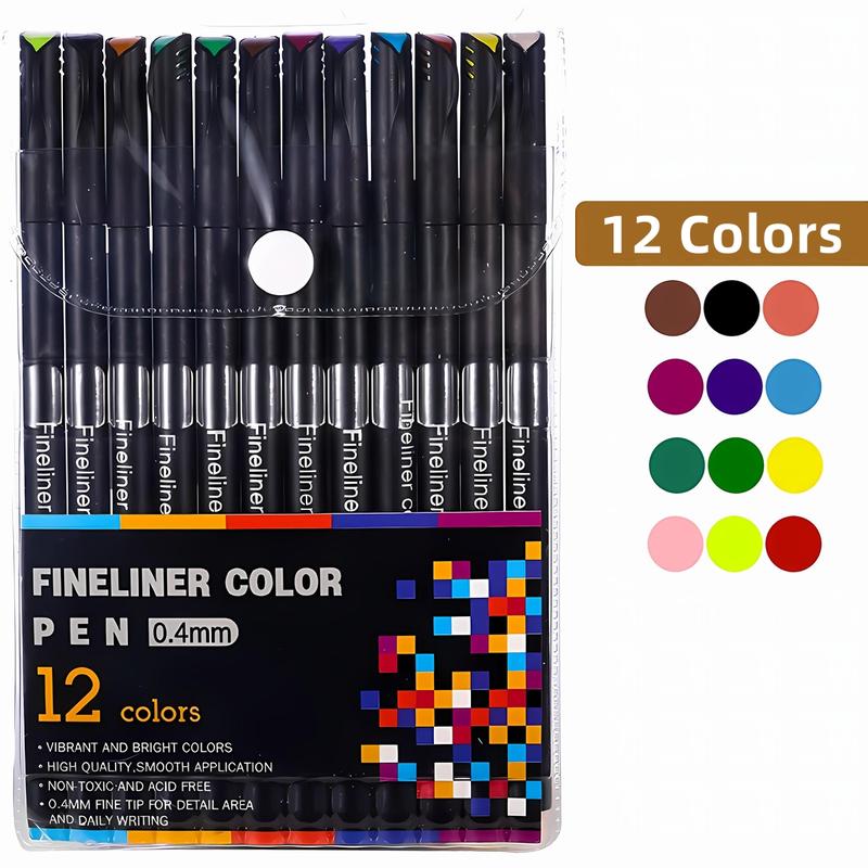0.4mm Fineliner Pen, Drawing Painting Sketch Fine Line Art Marker, Art Drawing Supplies for Students School Home, Art Materials