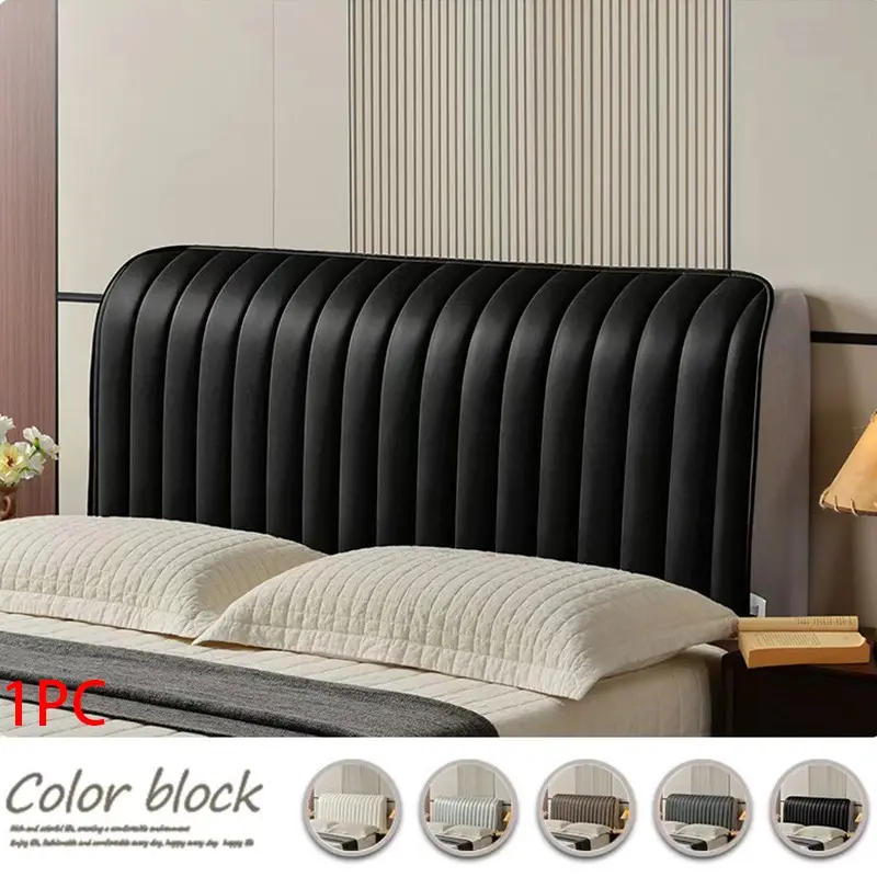 Dust-Proof Easy Install Full Bed Headboard Cover, Elastic Soft Backrest Protector, Universal Fit, All Seasons