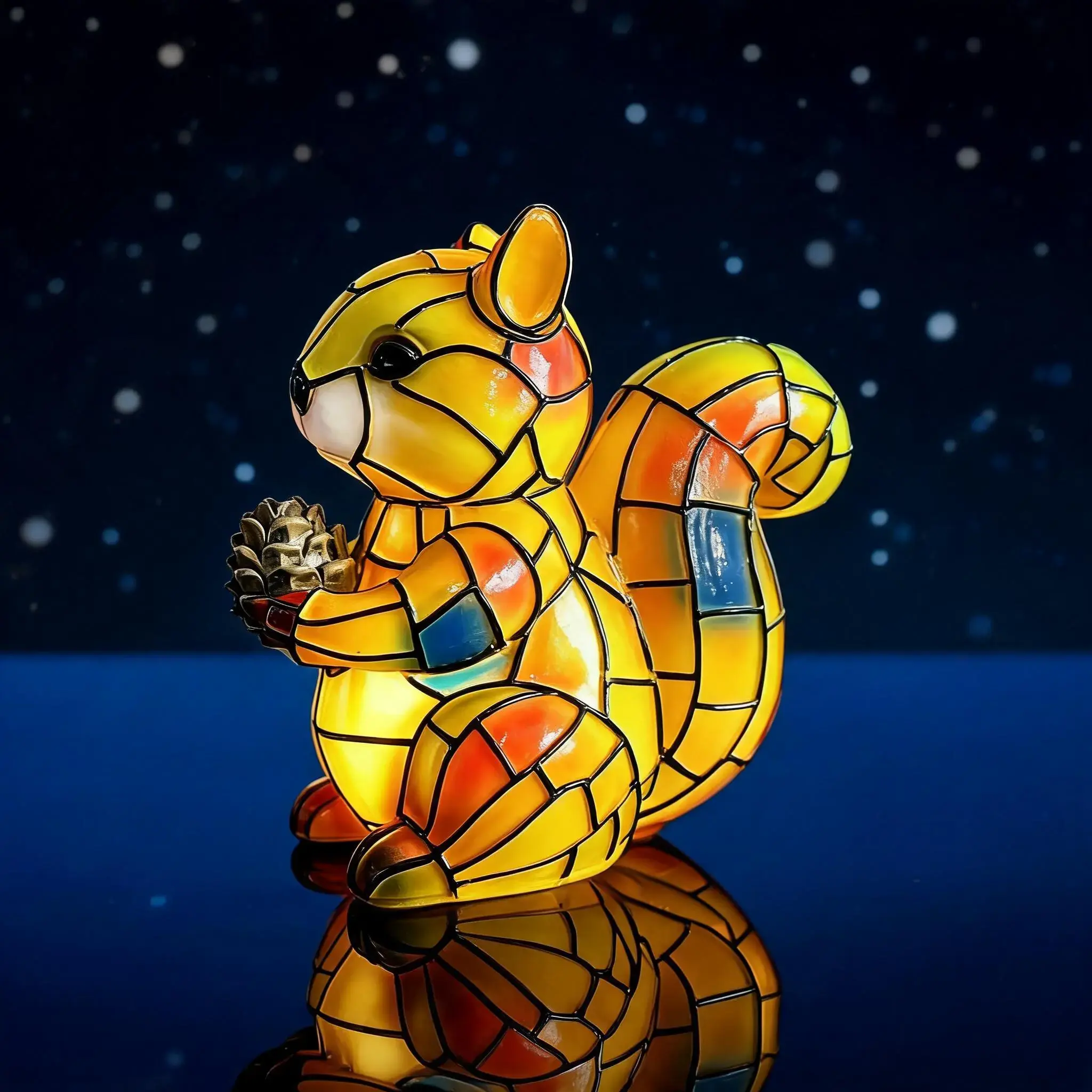 1pc Cartoon Squirrel Shaped Decorative Night Light, Home Indoor Ambient Desktop Lamp Decor Ornament, Decorative Lights