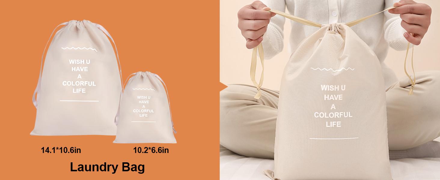 8 Set Packing Cubes for Suitcases, Travel Luggage Packing Organizers with Laundry Bag, Compression Storage Shoe Bag, Clothing Underwear Bag, for Man & Women