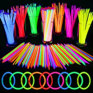 Glow Sticks Party Supplies, Glow in the Dark Party Favors, 100 Pcs 8" Ultra Bright Glow Necklaces and Glow Bracelets with Connectors for Neon New Years Eve Party, Glow Party Decorationsfidget toys
