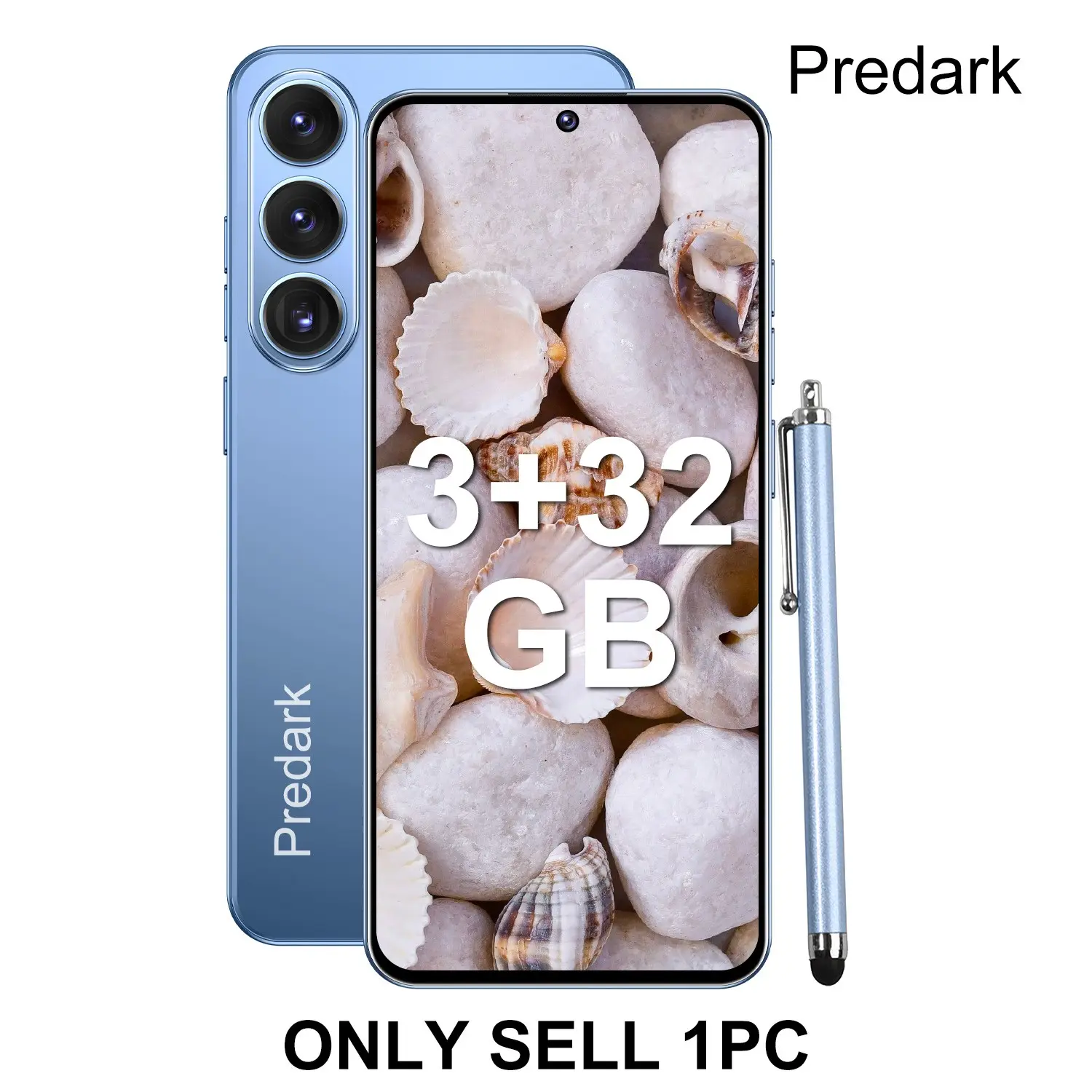 6.56-Inch Large Screen Mobile Smartphone, G85 Gaming Chip, Gaming Performance, 3+32GB Memory, Dual Camera, 3200mah Battery, Android 12, 4g Dual Sim, Free Earphones & Case