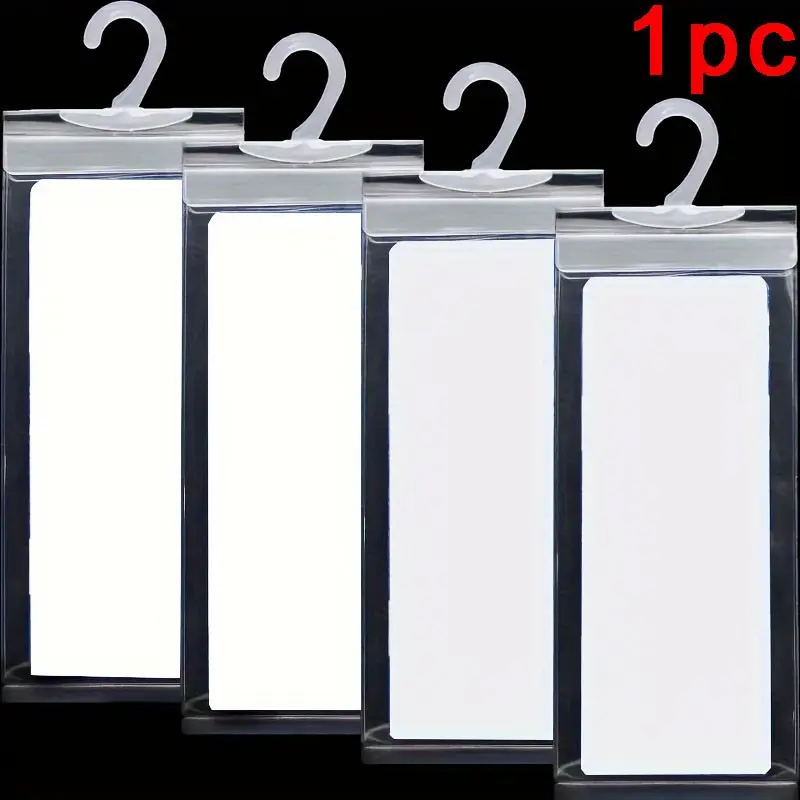 1pc Transparent PVC Disability Parking License Plate Bag with Convenient Hook Car Accessories