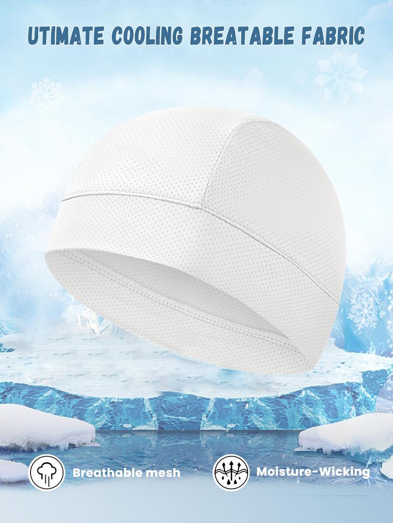 Unisex Solid Color Cycling Cap, 3 Counts Sports Cycling Liner Cap, Sweat-absorbent Sports Cycling Cap Uv Protection for Men & Women, Sports Outdoor Hats