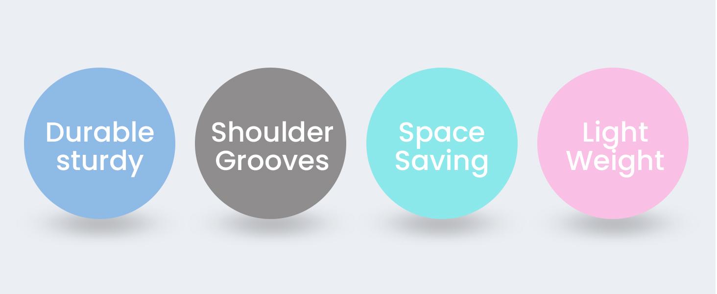 Hangers 100 Pack - Space Saving Clothes Hanger - Durable & Strong Closet Organizers and Storage with Built-in Strap Hooks - Essential for Shirts, Pants, Skirts & Coats (Black)