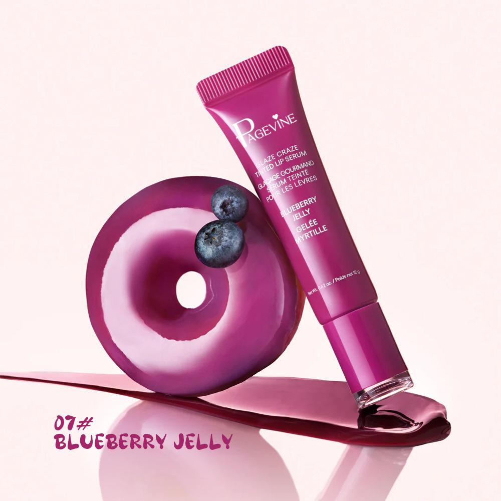 Page Vine Lip Gloss Set, Liquid Lipstick & Balm Trio, Moisturizing Long-Lasting Formula, Berry Color, Perfect for Women