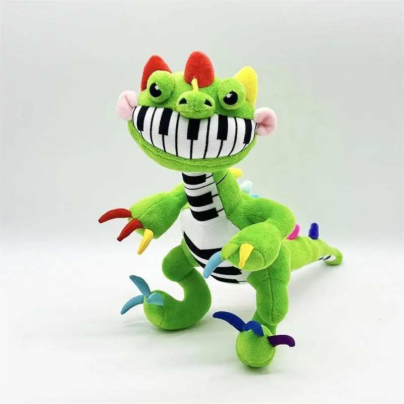 New Pianosaurus Plush Interactive Musical Piano Dinosaur Toy Pianosaurus Plush  Green Dinosaur Stuffed Doll Anime Cute Toys