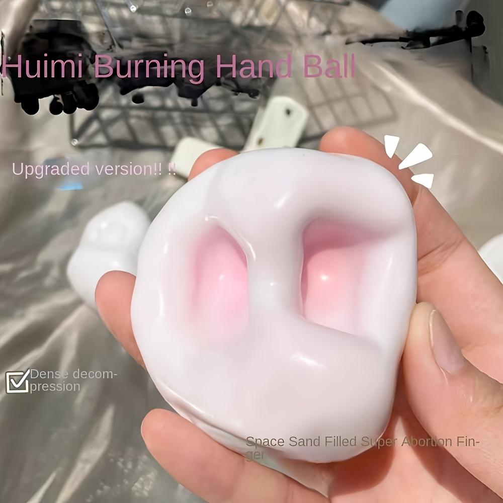 Adorable Cat Paw Handball - Multi-Color Relax Toy in Blue, Green, Gray, Pink, Orange, Yellow & Cyan |     Durable TPR Material for Christmas, Halloween & Easter Party Fun Gifts, Cat Toyd, Therapeutic Plaything, Playful Design