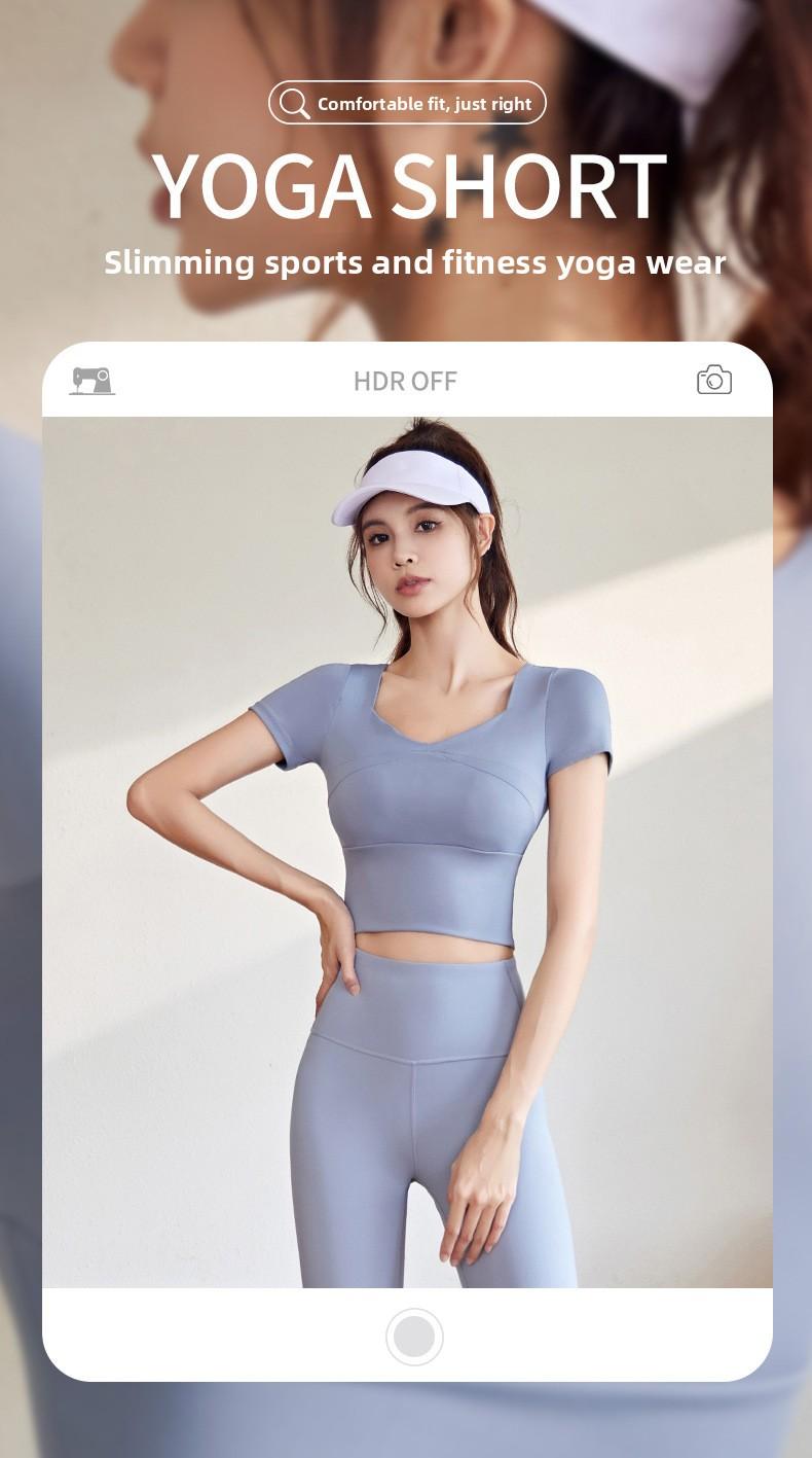 Slimming Running Sports Suit with Chest Pads for Summer Slim Fit Women's Fitness Training Yoga Wear Berry Purple & Starry Black