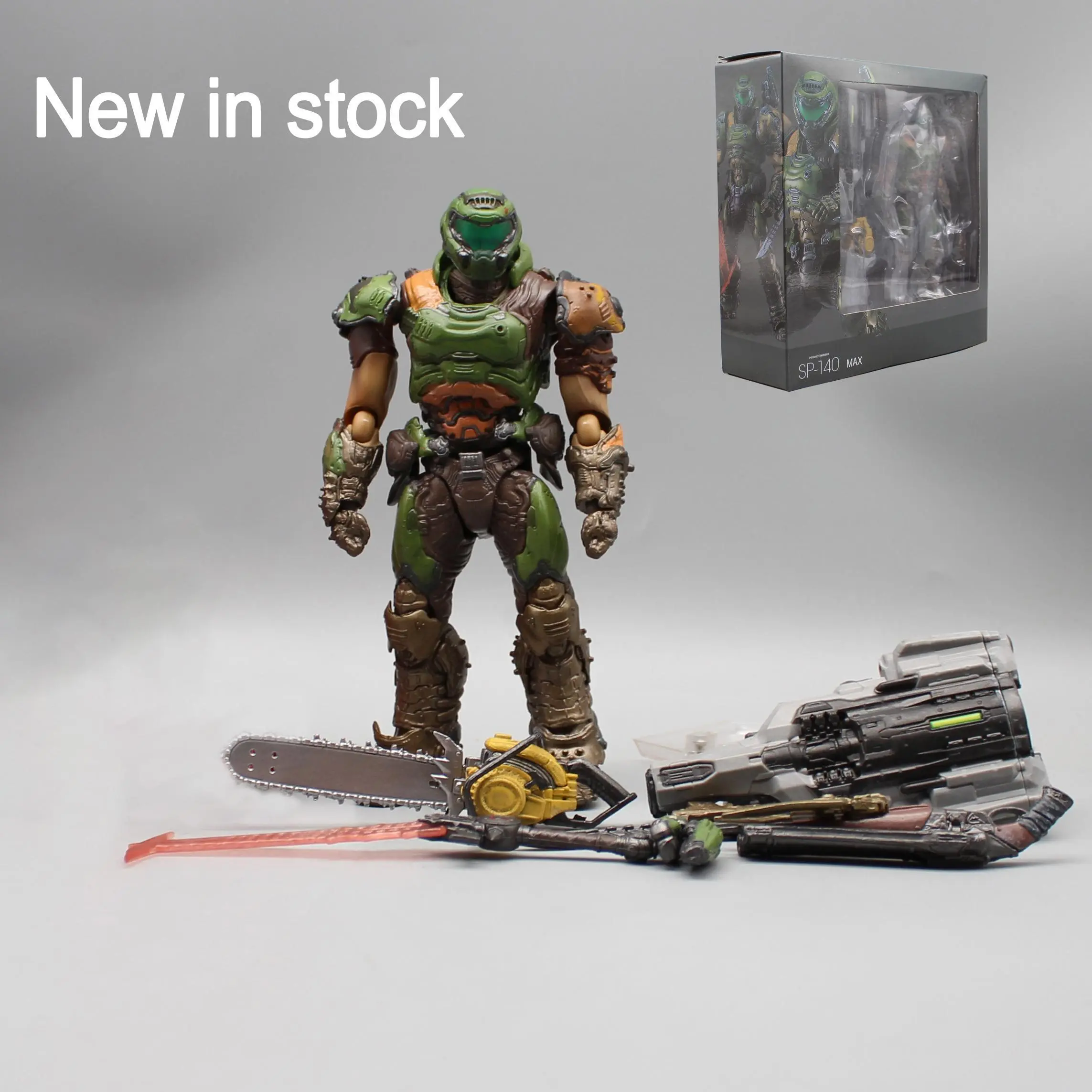 New Figma SP-140 17cm Doom Slayer Eternal Destroyer Action Figure - Anime Action Figures, Movable 3D Decor Statue, Collectible Toy Gift for Home Decor Collection