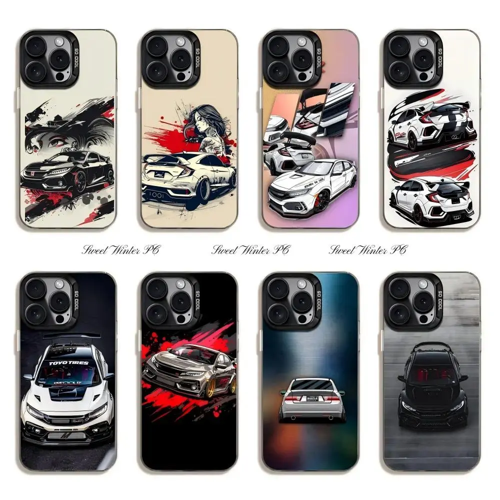 JDM Design Personalized Smartphone Casing for iPhone 17 Air,16,15,14,13,12,11 Pro Max Plus - Black IMD Matte Shockproof Protective Cover with Colorful Animal Pattern, Christmas Gift Accessory with Resistance