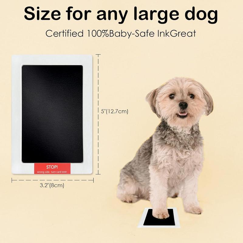 Clean-Touch Ink Pad Kit 4-Pack Mess-Free Inkless Hand Footprint & Pet Paw Print Accessories for Babies & Pets Eco-Friendly Skin-Safe Zero-Ink-Contact Stamping Method Bat Dragon Plush Toy with Flexible Shaft Interactive Bungee