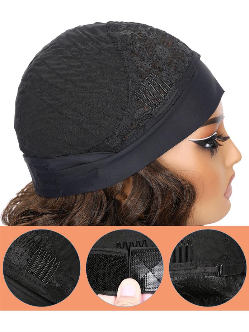 14 Inch Fashionable Plain Color Curly Wigs for Women, Gorgeous Fluffy Wigs with Band, Synthetic Full Machine Wigs for Party, Daily Use, Wavy Wigs