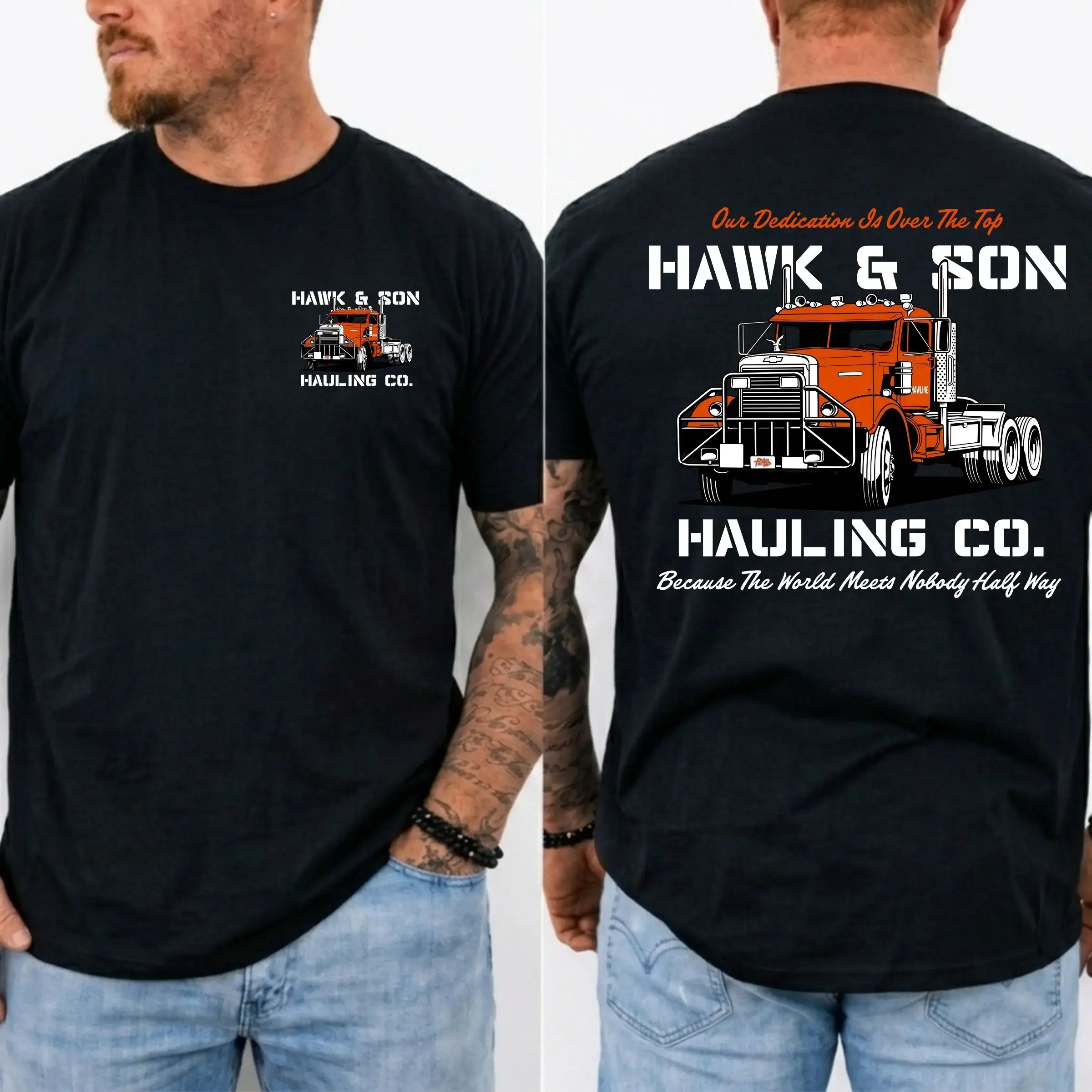 "Over The Top" Trucker Shirt – Vintage Arm Wrestling Movie T-Shirt – Classic 80s Graphic Tee – Retro Film-Inspired Top – Made in USA – Casual Apparel Gift for Truck Drivers & Movie Fans – Men's & Women's Daily Streetwear – The Perfect Father's Day Gift