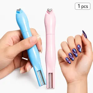 3-In-1 Multi-Shape Cat Eye Nail Magnet Tool Set - Heart, Line Pattern Magnet Sticks, Multi-Functional Nail Art Accessory for Manicure, Pedicure & Polish