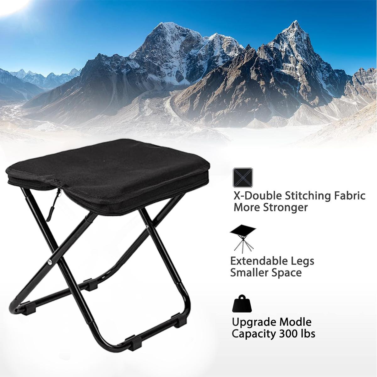 Portable Camping Stool, Small Folding Stool for Adults, Ultralight ...