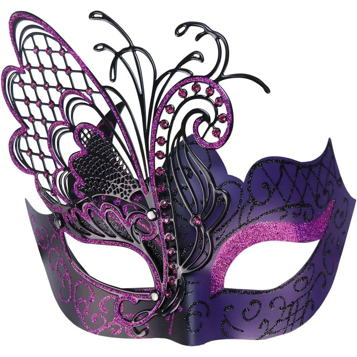 Mysterious Venetian Butterfly Lady Masquerade Halloween Party Mask Evening Prom Ball Mask Bar Costumes Accessory