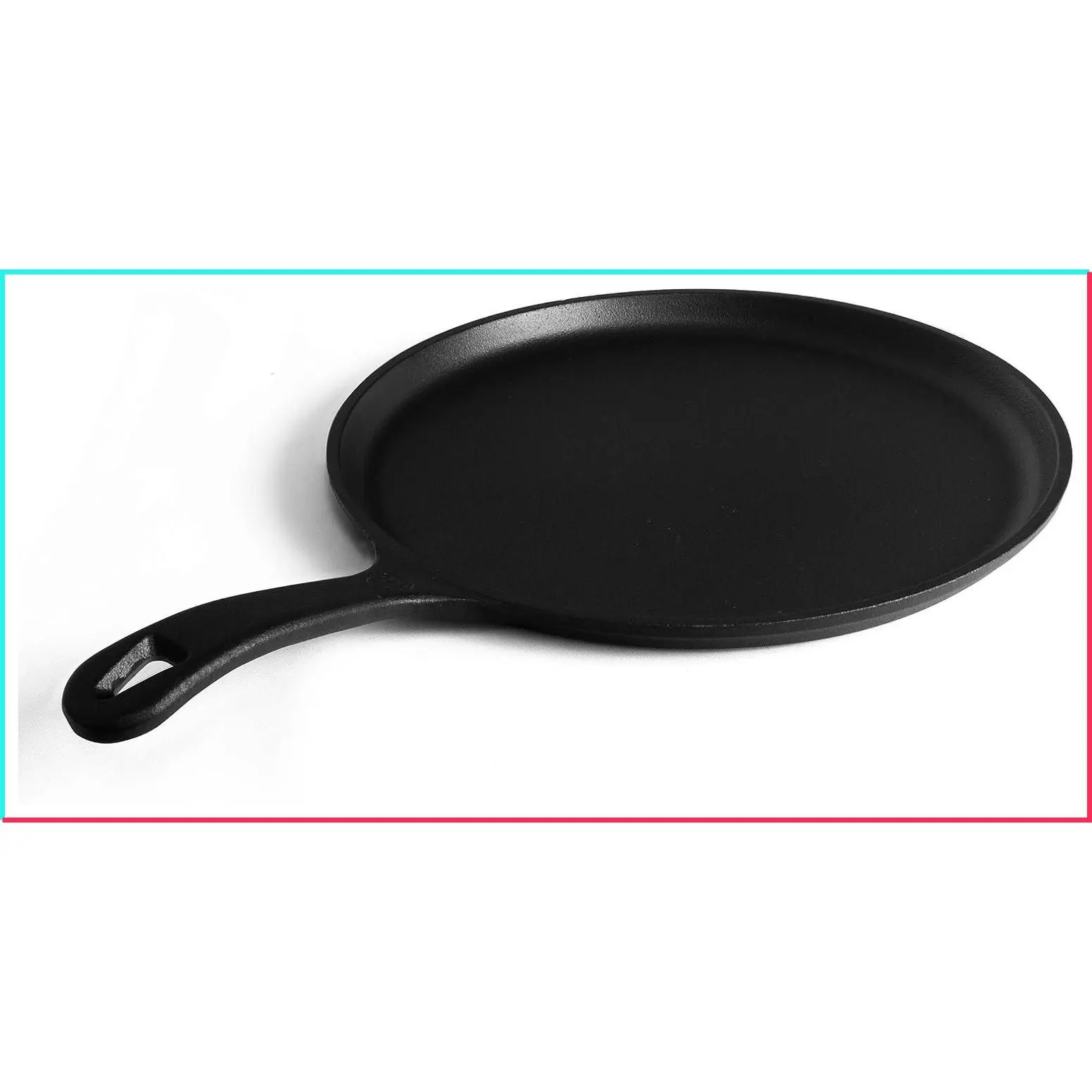 10.5-Inch Cast Iron Round Griddle, Pre-Seasoned