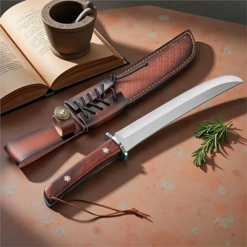 2026 new high-quality Japanese-style knives, professional kitchen kitchen knives, knife with knife sheath for cooking, professional butcher knife for slaughtering sheep and beef and bone separation, portable old-fashioned chef's knife, fish cutting knife