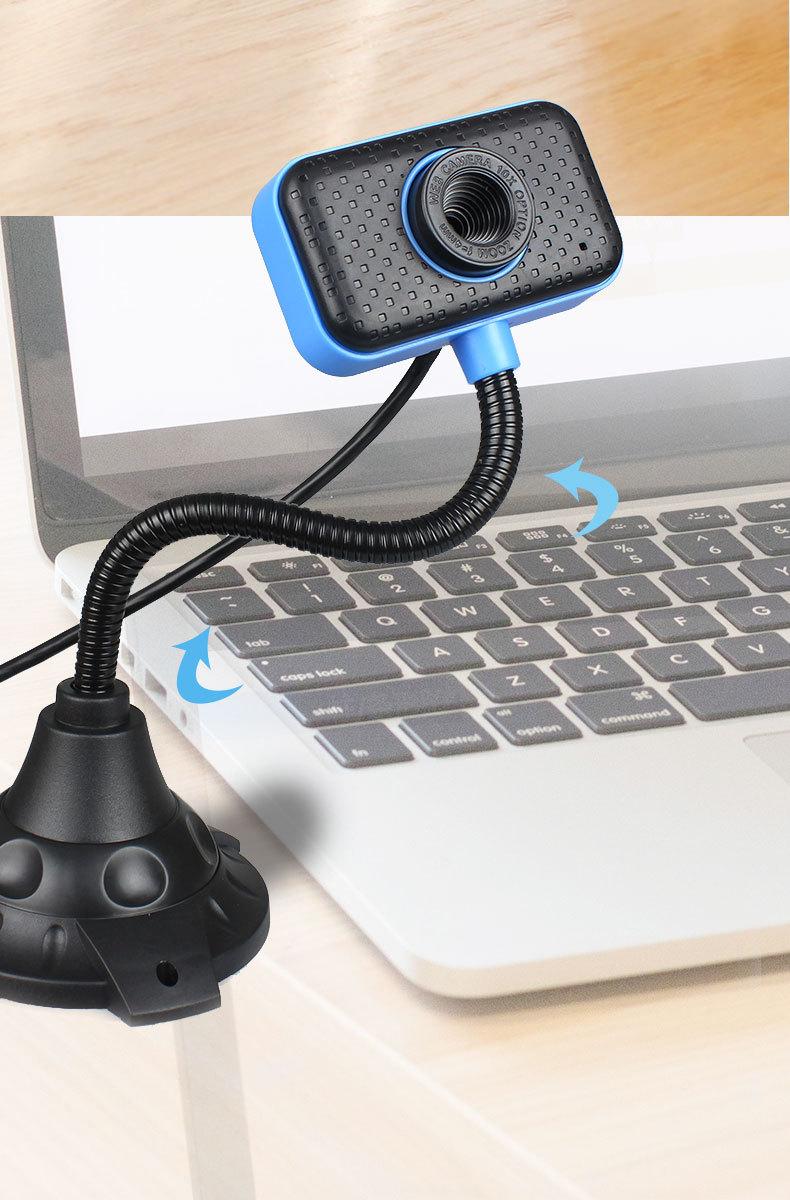 Desktop Laptop Camera for Online Classes and Live Streaming, High-Definition Digital Camera with Microphone