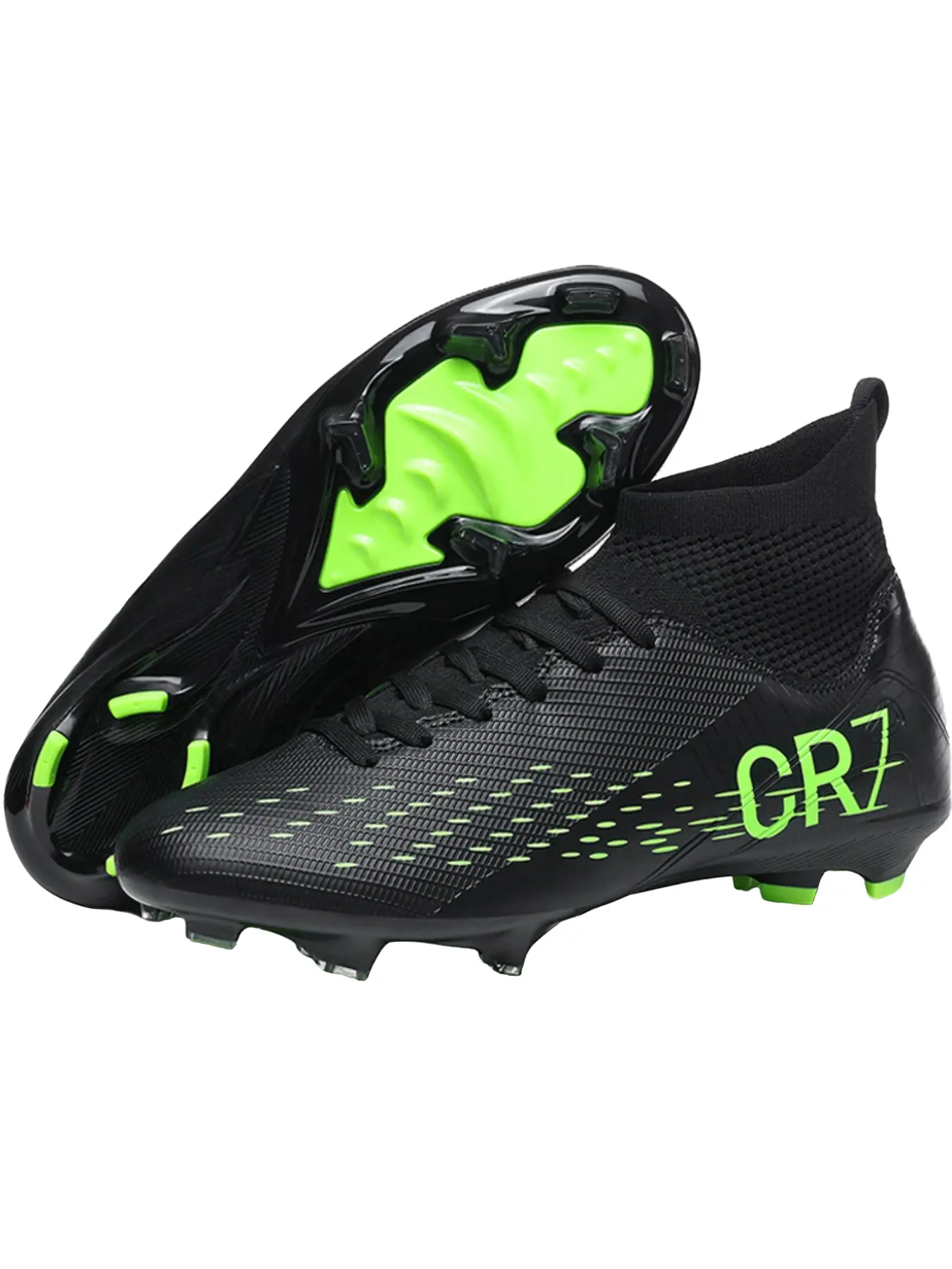 Unisex Soccer Shoes, Anti-Slip Studs, Professional Match Training, Youth Outdoor Grass Boots, Lightweight Breathable Design