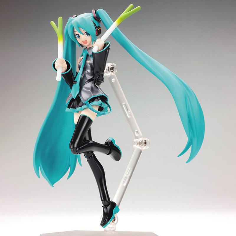 Anime FIGMA Hatsune Action Figures Movable Joints Contain The Props Desktop Decoration Collection PVC Model Toys
