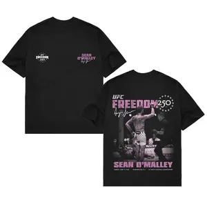 Men's Black Sean O'Malley UFC Freedom 250 Salute T-Shirt, UFC White House Tee, UFC Freedom 250 Shirt, UFC Champions Shirt, UFC Merch