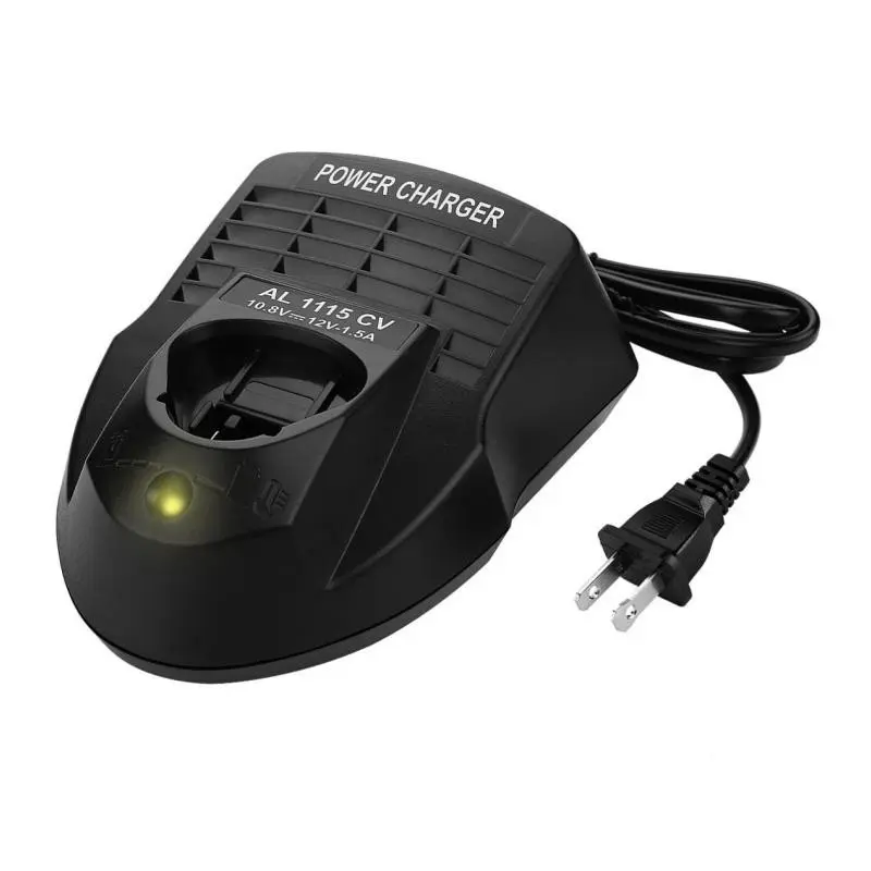 Power Charger AL1115CV for Bosch 10.8V 12V Lithium-ion Battery BC690 BC330 BAT412A BC430 BAT411 BAT412 BAT413 Supply for Drill Screwdriver Cordless Power Tools Smart Auto-Stop Multiple Safety Features Durable  Compact Replacement Charger