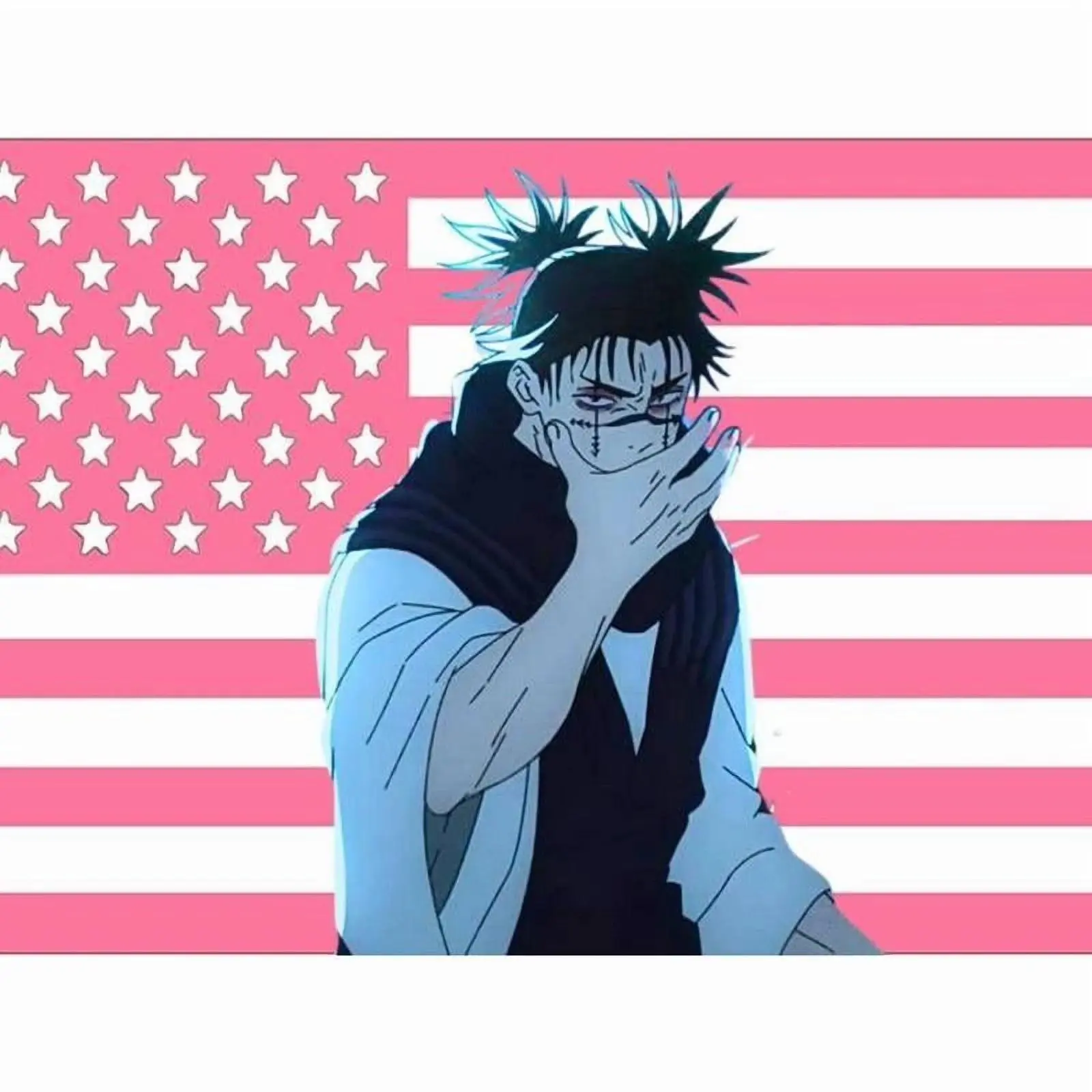 Jujutsu Kaisen Choso Multicolored Anime Flag Tapestry - Lightweight JJK Manga Wall Hanging Curtain, Animal-Themed Baby Shower Backdrop, Otaku Dorm Decor, Anime Fan Gift