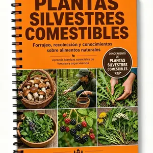 Edible Wild Plants Guide, Safe Foraging Handbook for Hikers and Nature Lovers, Essential Outdoor Survival Resource, Easy-To-Use Reference Book