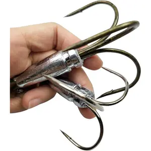 Weighted Treble Snagging Hooks 2pcs/Pack 5 Sizes Fishing Hooks with Weights 0.7oz 1.1oz 1.6oz 2.1oz 2.8oz