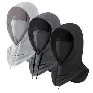 Balaclava Sun UV Protection Hood Breathable Full Head Mask Face Cover, Motorcycle Summer Ice Silk Cooling Thin Breathable for Men Women