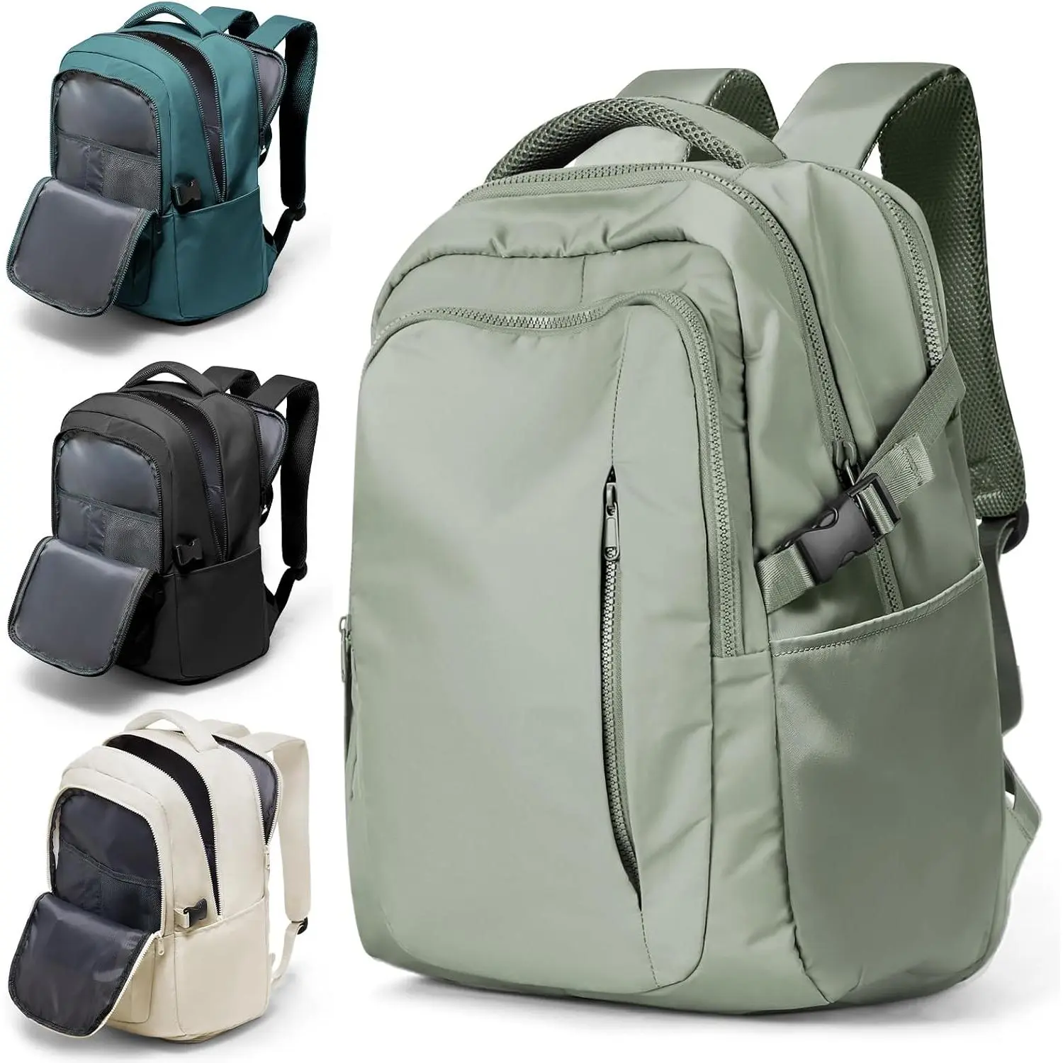 Large Travel Backpack for Women Men Mochila Airline Approved Carry  Personal Item Backpack Bag Frontier Airlines Personal Item Travel Bag Flight Approved Luggage Backpack - Green