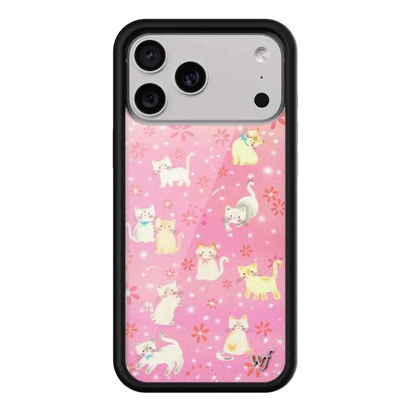 Wildflower Ins Claire Drake  Phone Case for iPhone 17-11 Series, Fits iOS,  Fashion Pink Animal Anime Cat Mobile Phone Accessories for Pro Max Plus Models, Iphone Series phone protective cover