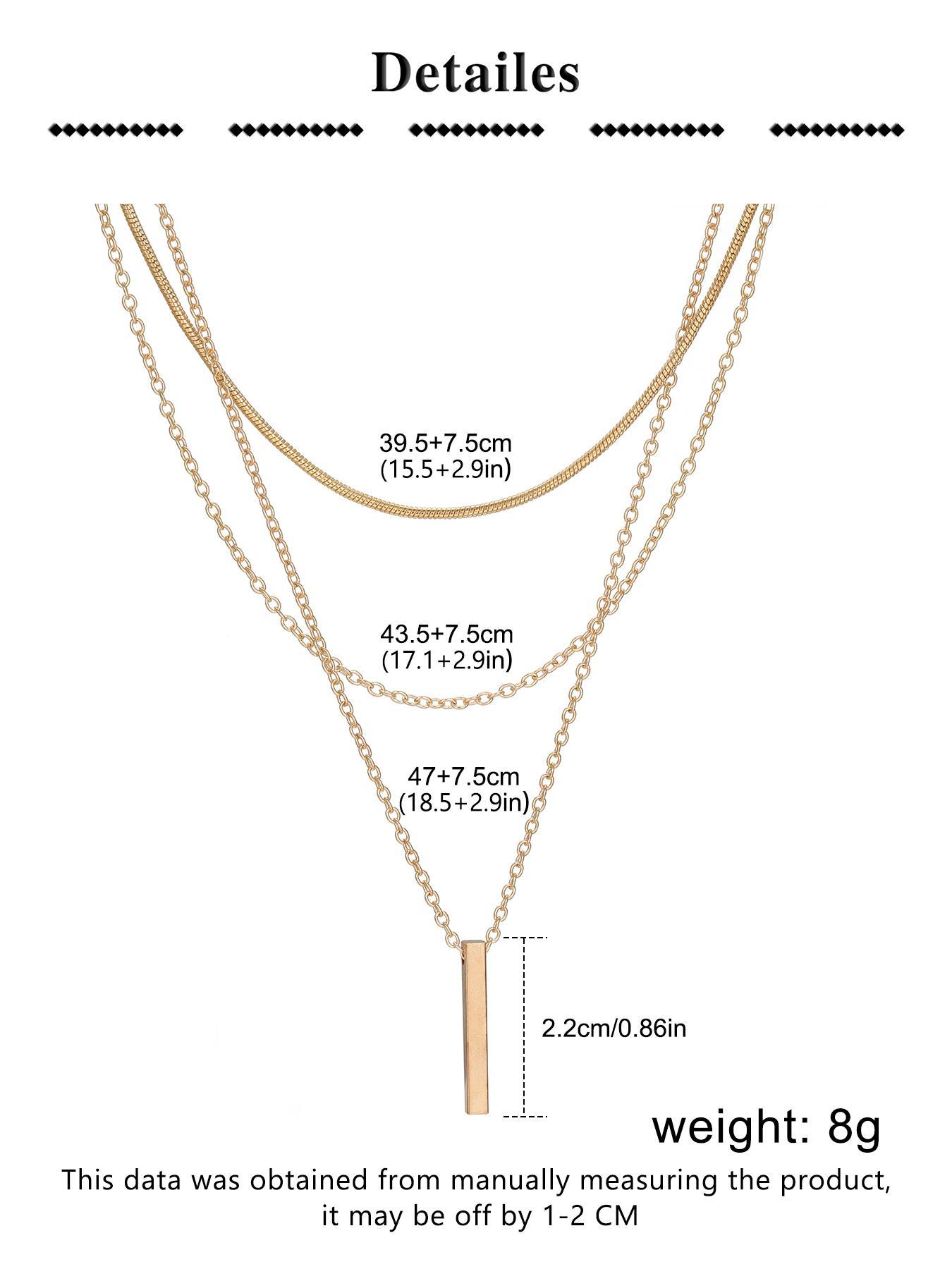 Women's Elegant Minimalist Layered Necklace, Trendy Exquisite Pendant Necklace, Exquisite Chain Jewelry, Chic Gorgeous Jewelry As Gift for Girlfriend