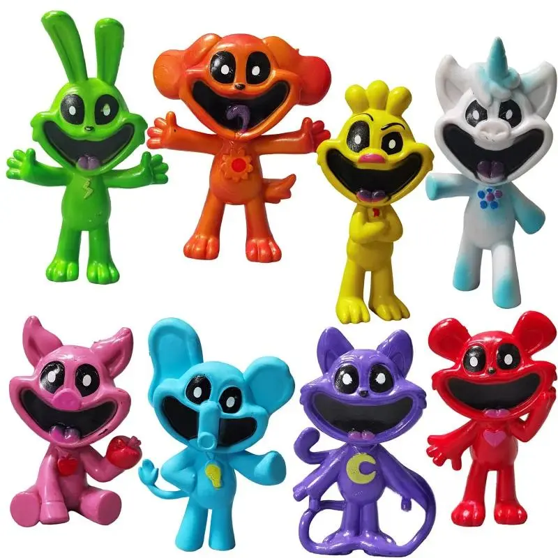 New Smiling Critters Action Figure Toy Cool Cute Anime Animal Toy Gift for Kid Children Boy Girl Fans Birthday Gifts