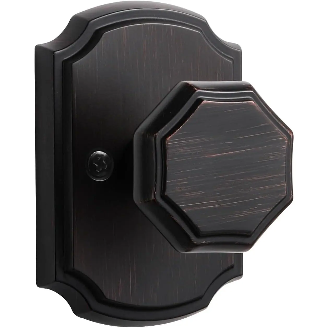 1 Pack Oil Rubbed Bronze Knobs Passage Door Knobs Interior Door Knob for Hall and Closet,Zinc Alloy