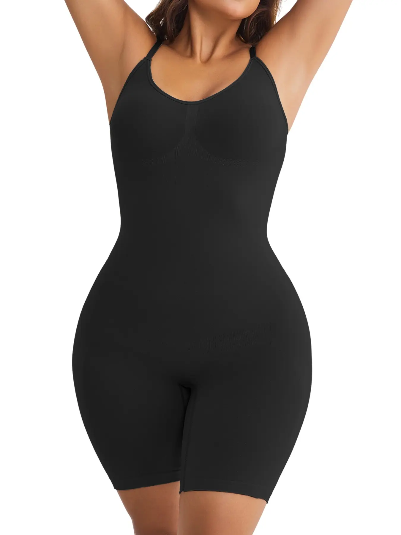 Women's Bust Control Body Shaper, Butt Lifting Shorts Bodysuit, Slimming Full-Body Garment, Comfortable Fit for Daily Wear