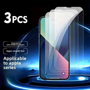3pcs Apple 17promax Tempered Glass Screen Protector, 9h Hardness, Anti-Scratch, Bubble-Free Installation, Compatible with iPhone 17/17 Pro
