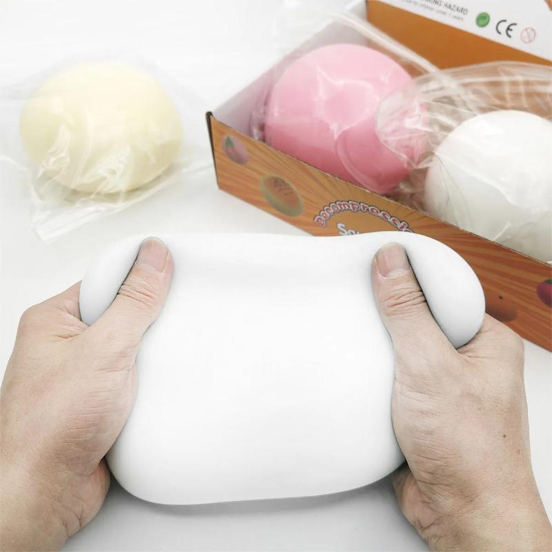 10cm Mochi Taba Squshy Extra Large Giant Fluid Cheese Ball Slow Rebound Stress Ball Adult Stress Relief Kids Festival Paty Gift