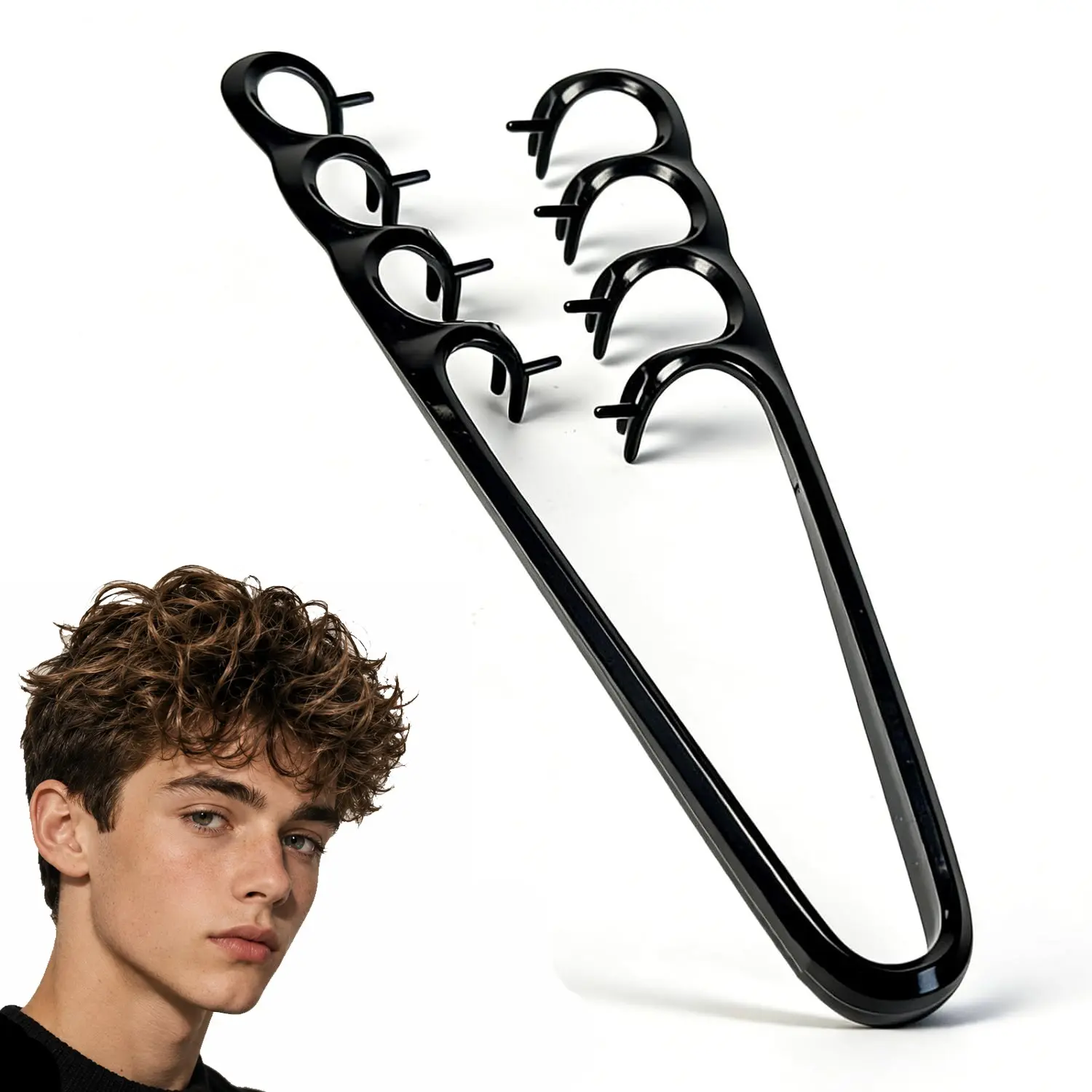 Upgraded Texture Comb, Volumizing Root Lift Tool, Root Volumizer for Messy Natural Curly Hair, Wide Tooth Detangling Comb, Portable Hair Styling Tool, Ideal Gift for Kids Teens Family